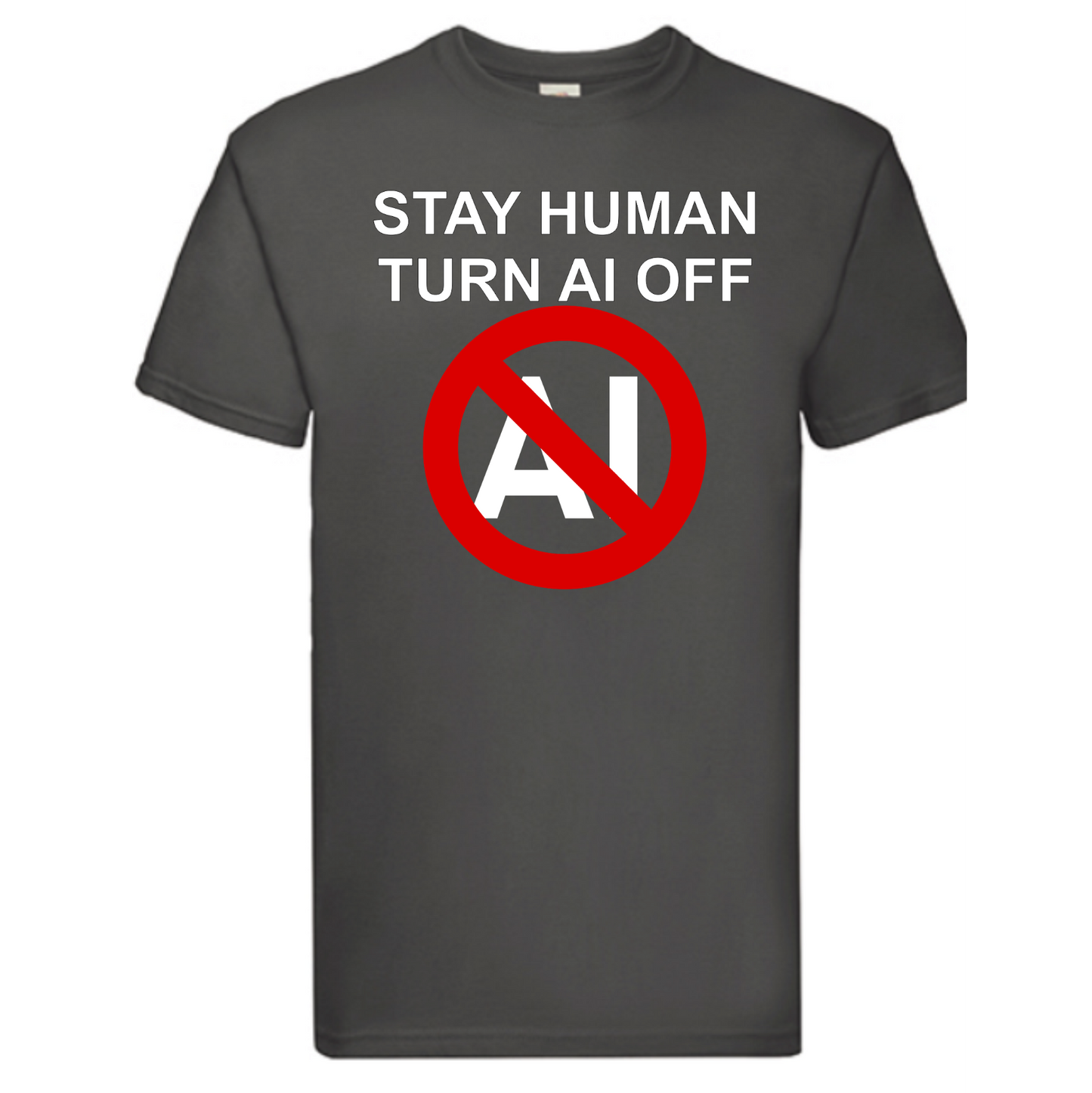 T-shirt Stay human. Havy cotton. 100% bomuld.