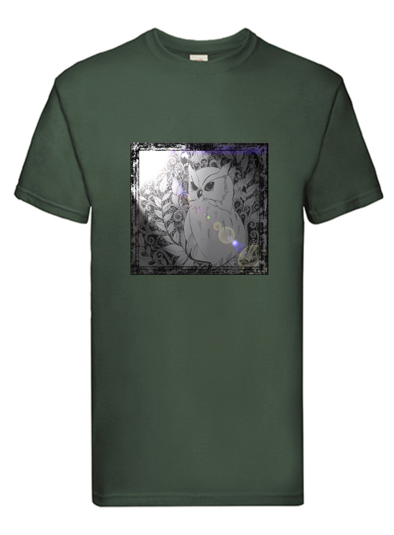 T-shirt UGLE. Havy cotton. 100% bomuld. Grøn.