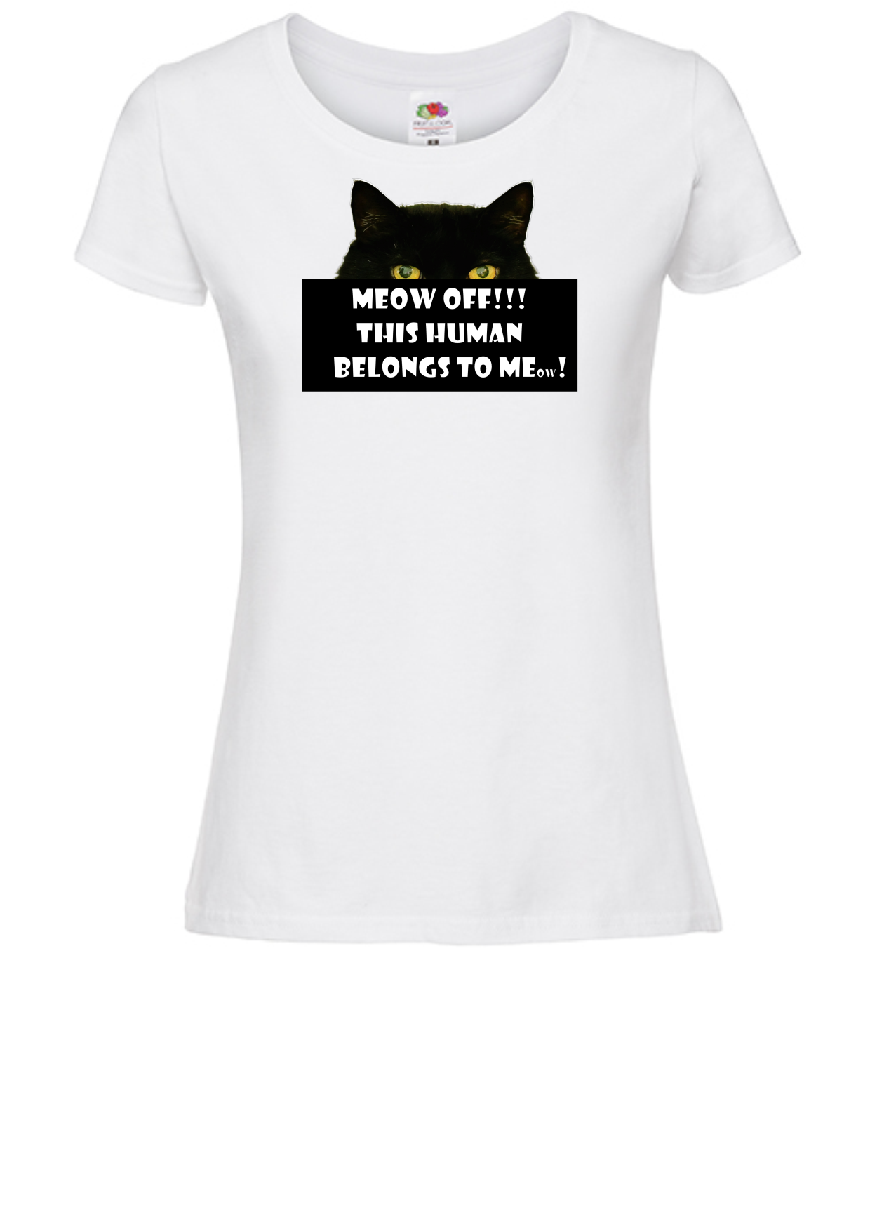 T-shirt Meow Off. Havy cotton. 100% bomuld.