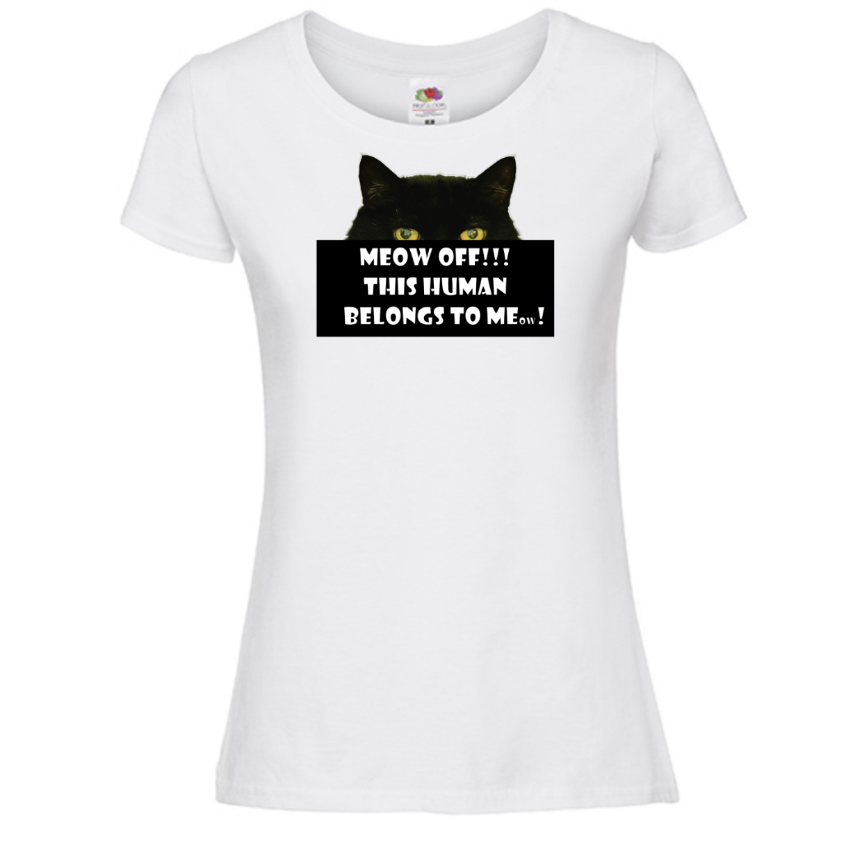 T-shirt Meow Off. Havy cotton. 100% bomuld.