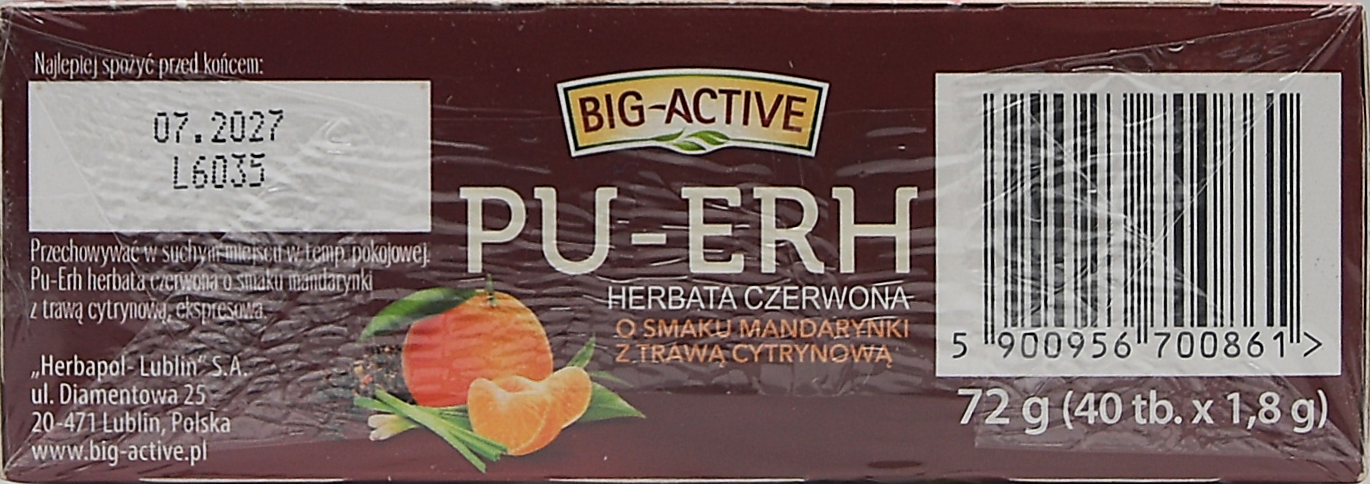 Pu-Erh mandarin og citrongræs