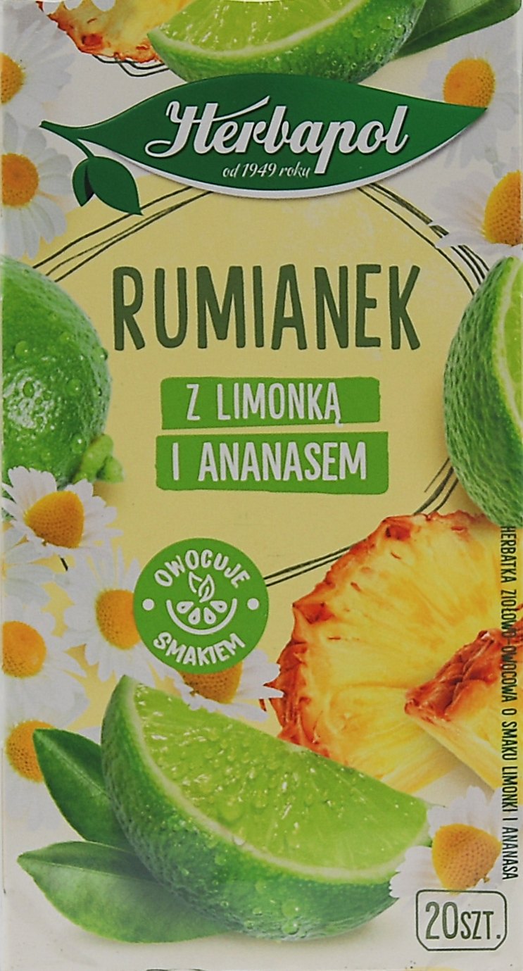 Kamille med lime og ananas te
