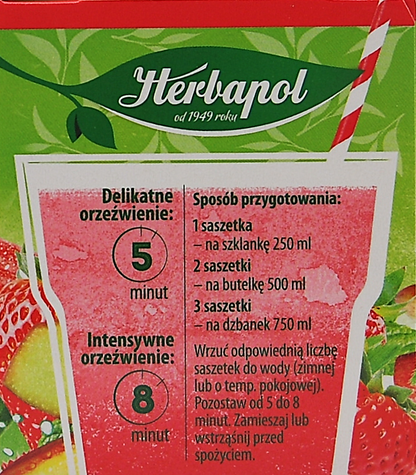 Jordbær og Rabarber - Kold te