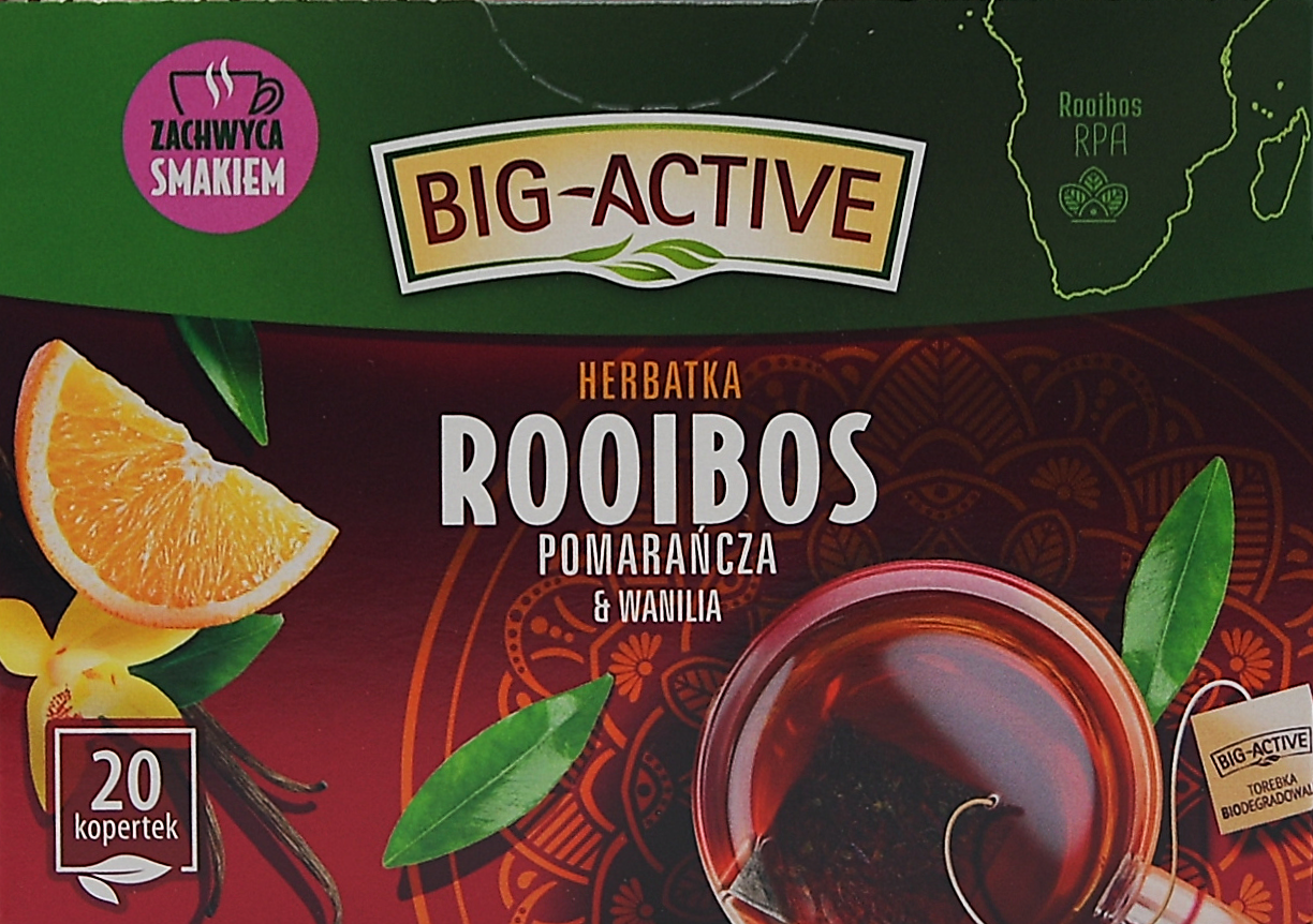 Rooibos appelsin & vanilje te