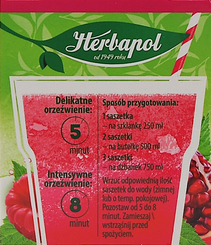 Hindbær og Granatæble - Kold te