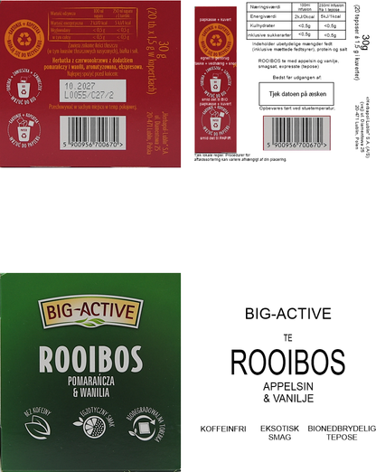 Rooibos appelsin & vanilje te