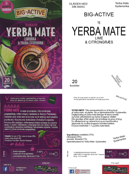 Yerba Mate lime og citrongræs