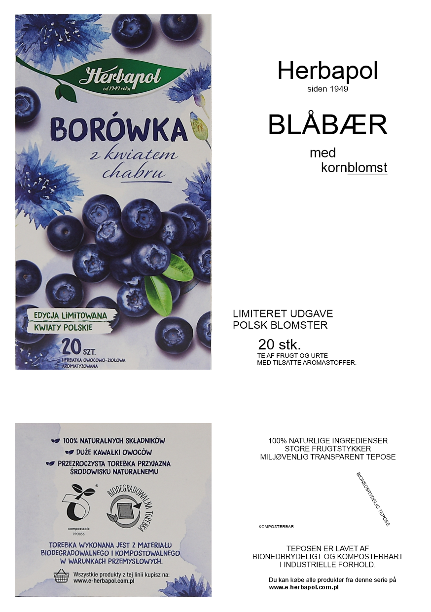 Herbapol Blåbær med Kornbloms te