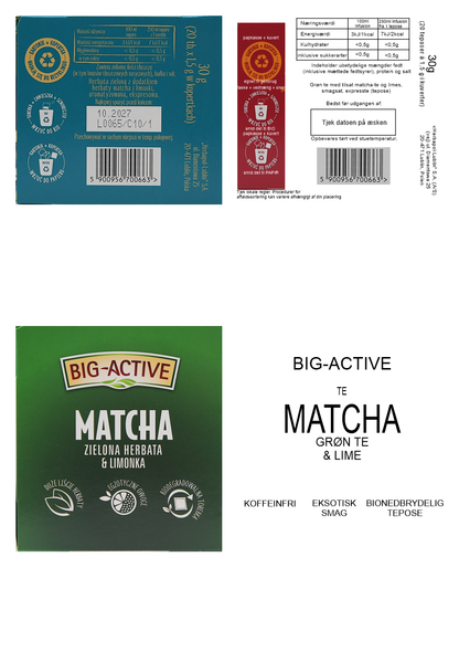 Matcha Tea grøn te & lime