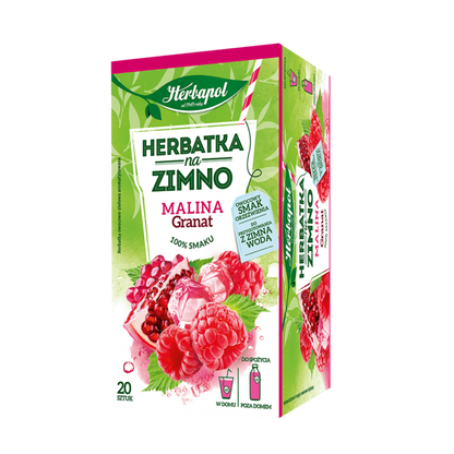 Hindbær og Granatæble - Kold te