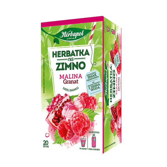 Hindbær og Granatæble - Kold te