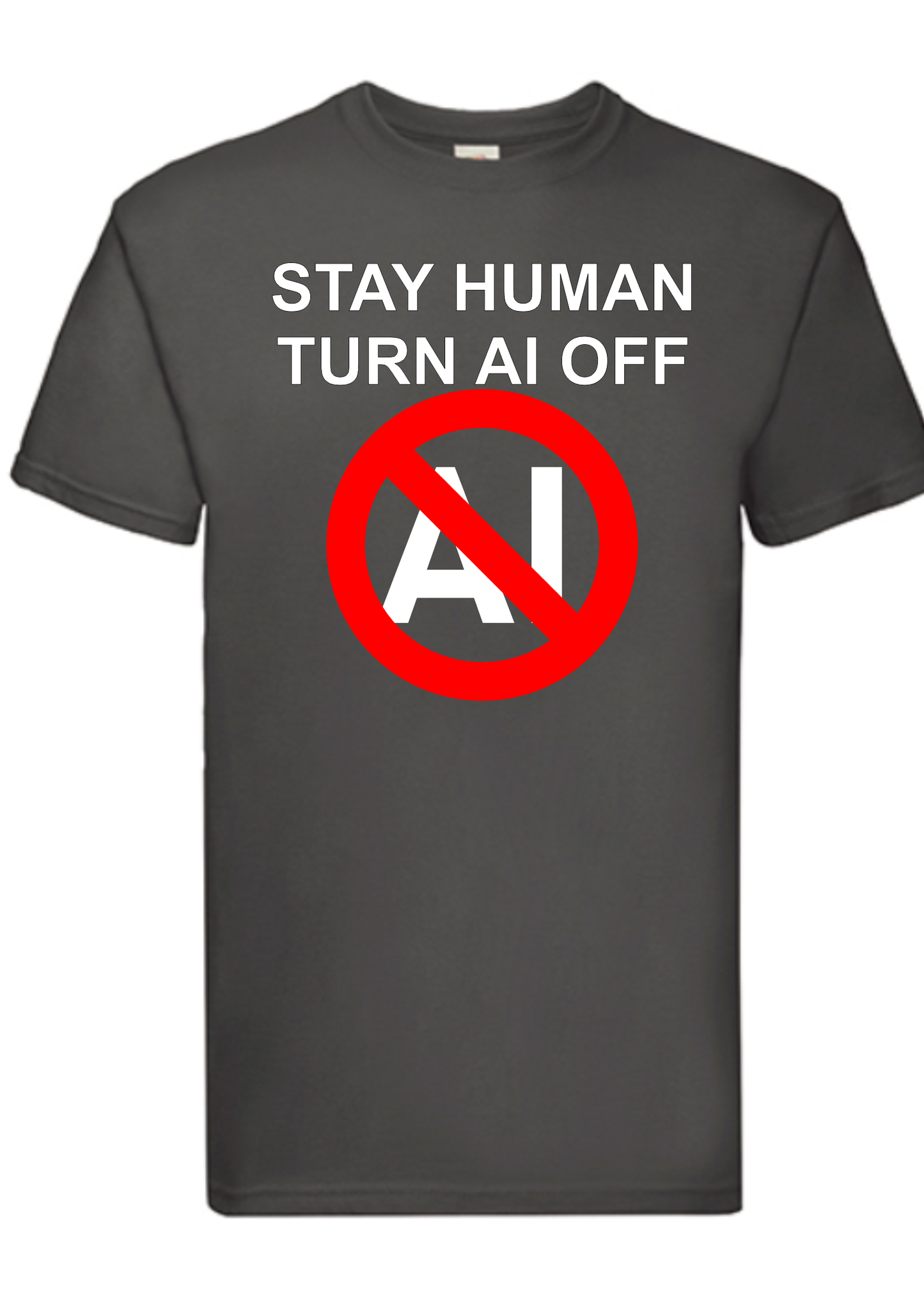 T-shirt Stay human. Havy cotton. 100% bomuld.