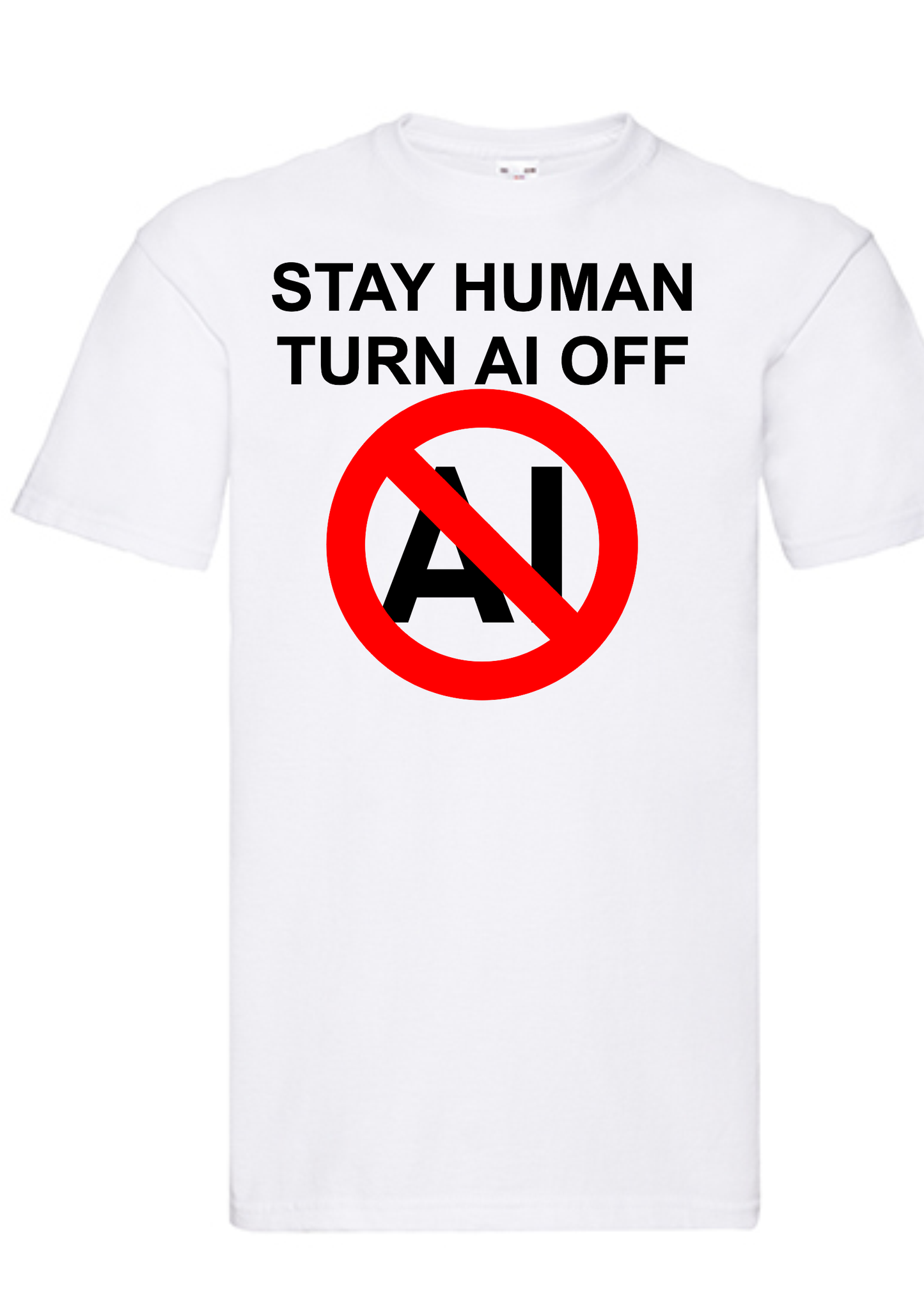 T-shirt Stay human. Havy cotton. 100% bomuld.
