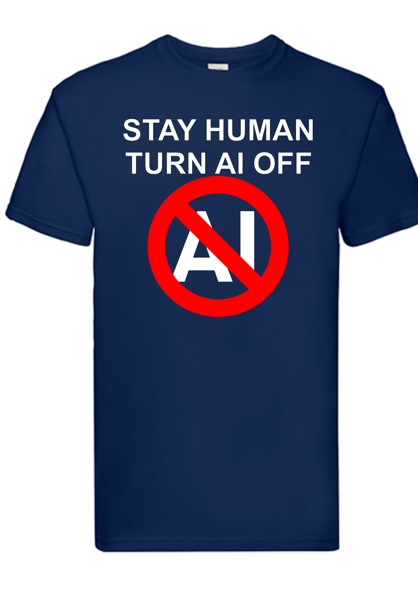 T-shirt Stay human. Havy cotton. 100% bomuld.