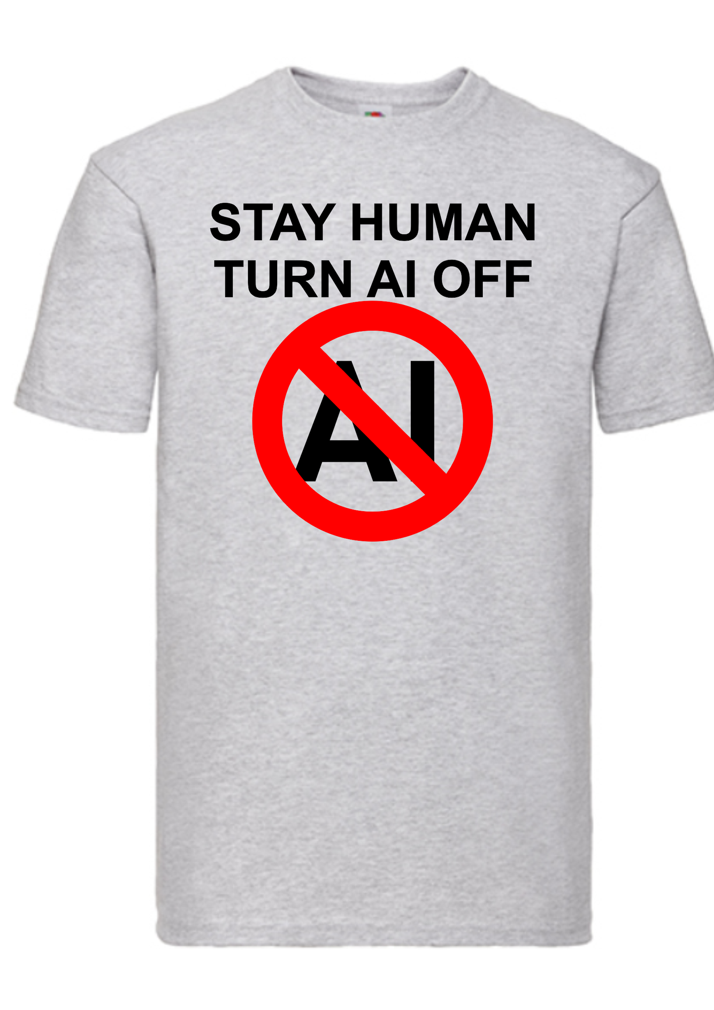 T-shirt Stay human. Havy cotton. 100% bomuld.