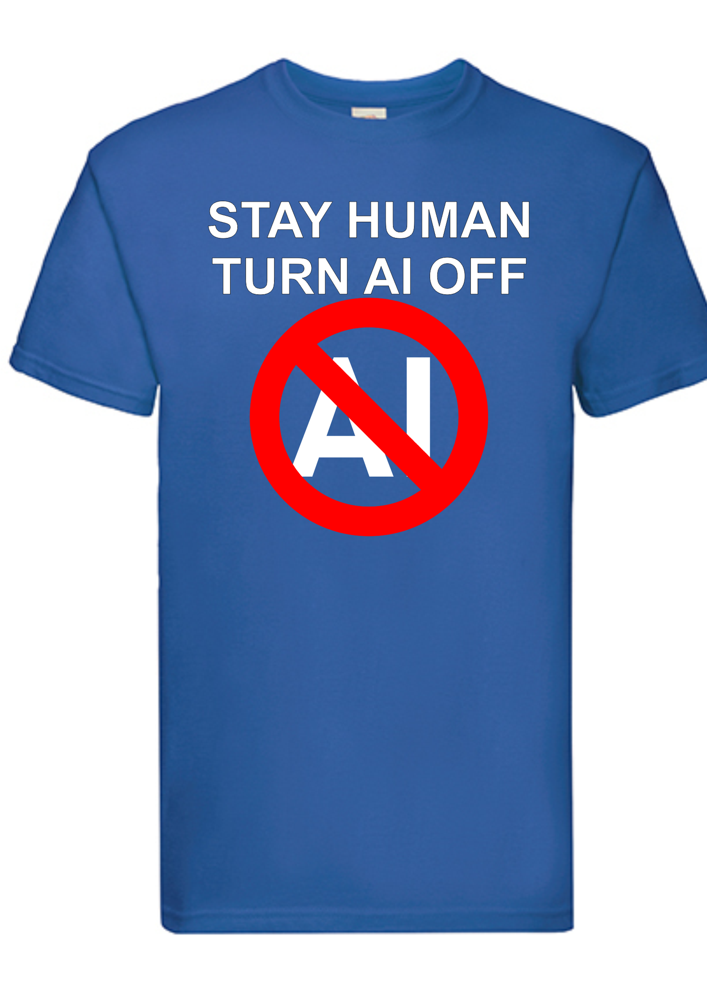 T-shirt Stay human. Havy cotton. 100% bomuld.