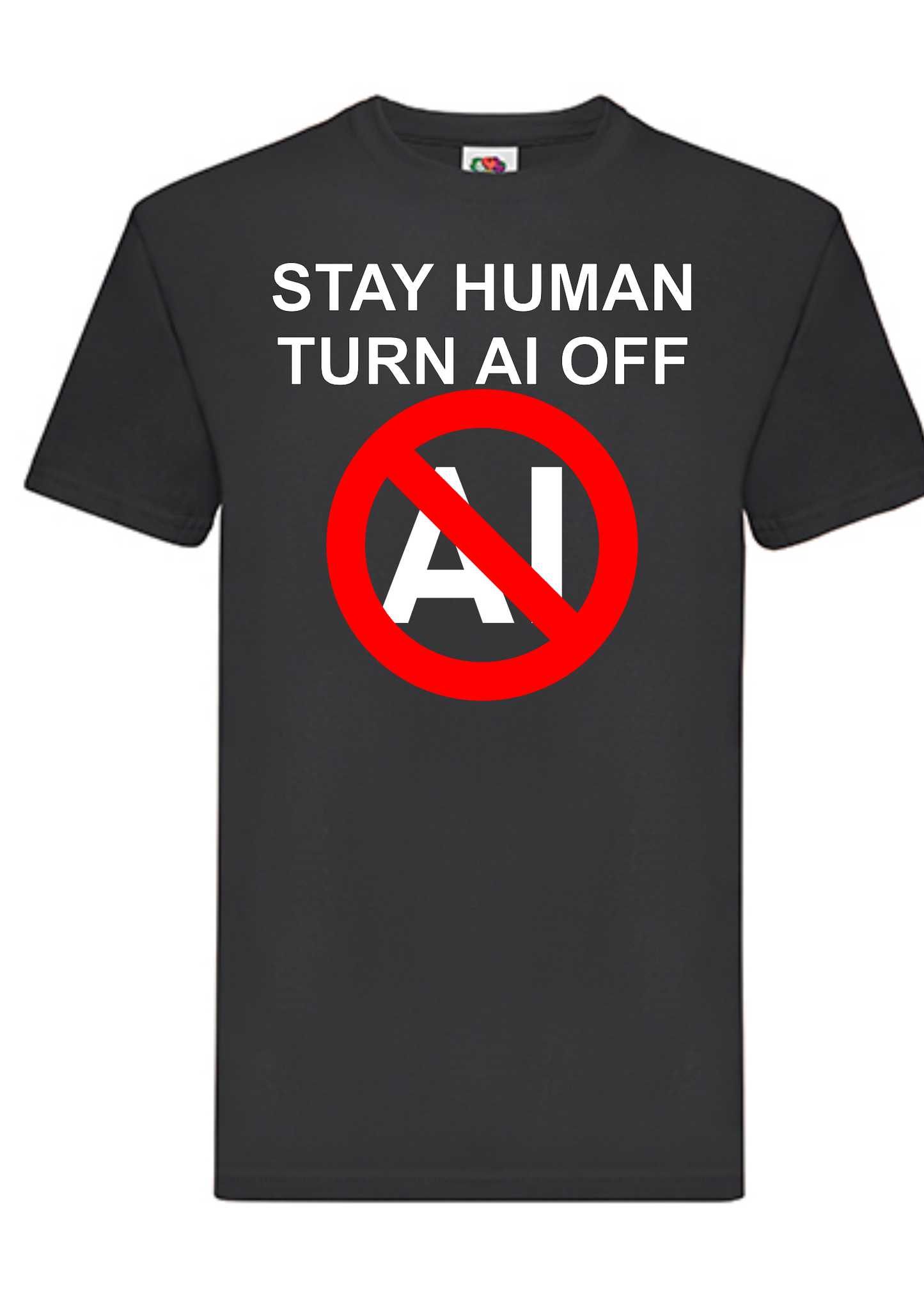 T-shirt Stay human. Havy cotton. 100% bomuld.