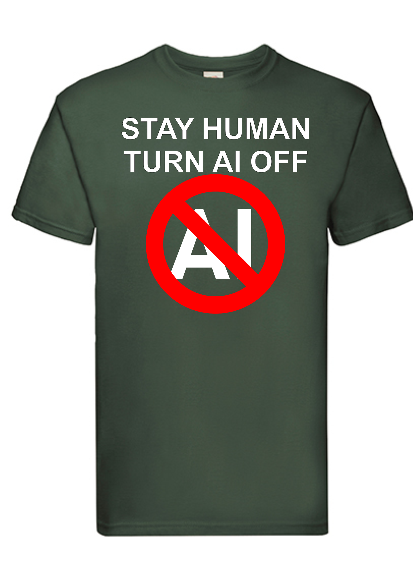 T-shirt Stay human. Havy cotton. 100% bomuld.