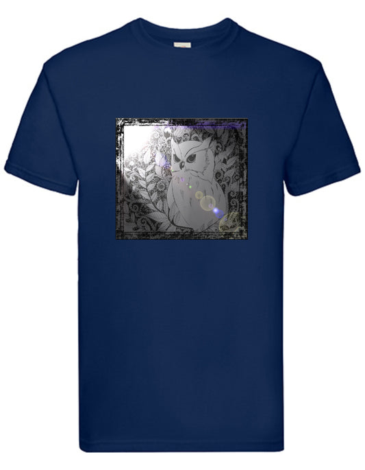 T-shirt UGLE. Havy cotton. 100% bomuld. Navy.