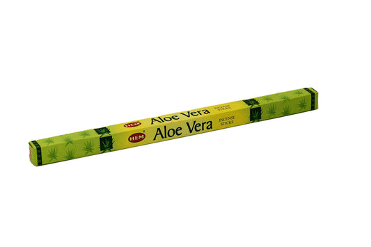 Aloe Vera Røgelsespind HEM. 100% naturlige ingredienser. Håndrullet i Indien.