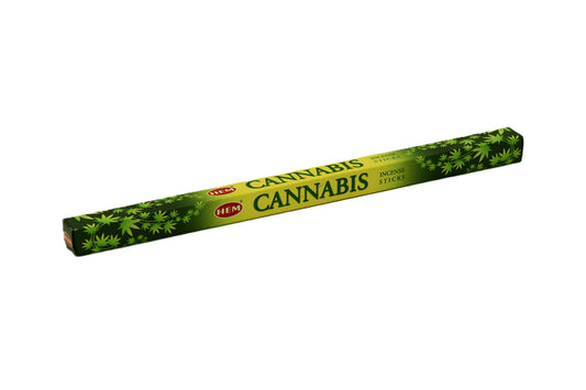 Cannabis Røgelsespind HEM. 100% naturlige ingredienser. Håndrullet i Indien.