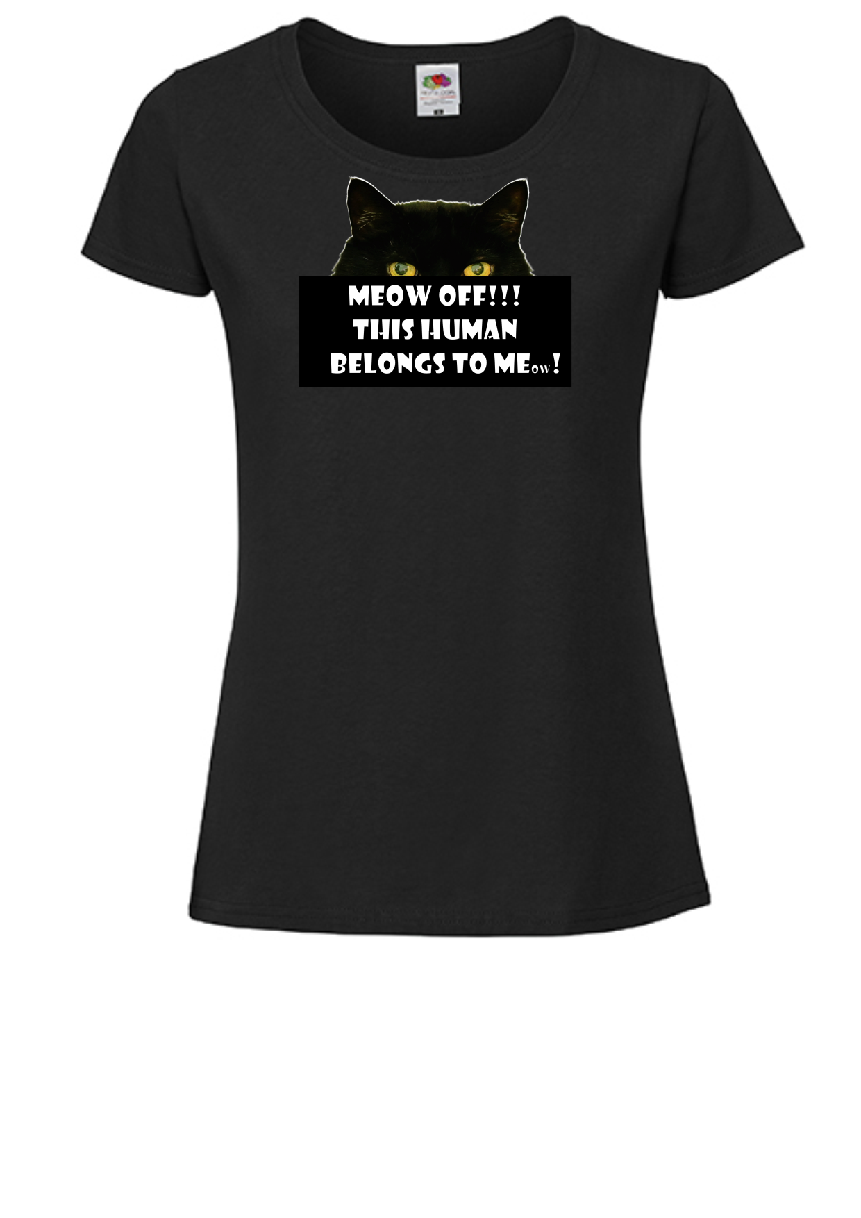 T-shirt Meow Off. Havy cotton. 100% bomuld.