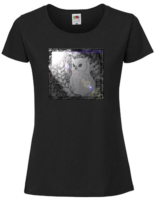 T-shirt Ugle. Havy cotton. 100% bomuld.