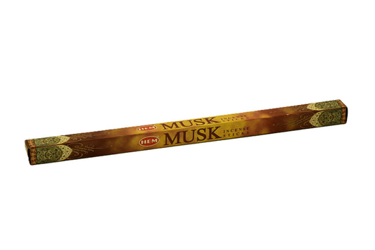 Musk Røgelsespind HEM. 100% naturlige ingredienser. Håndrullet i Indien.