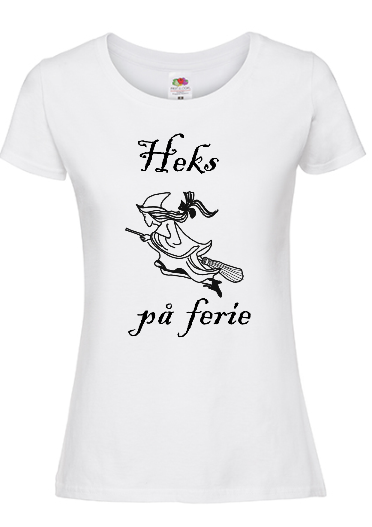T-shirt Heks på ferie. Havy cotton. 100% bomuld.